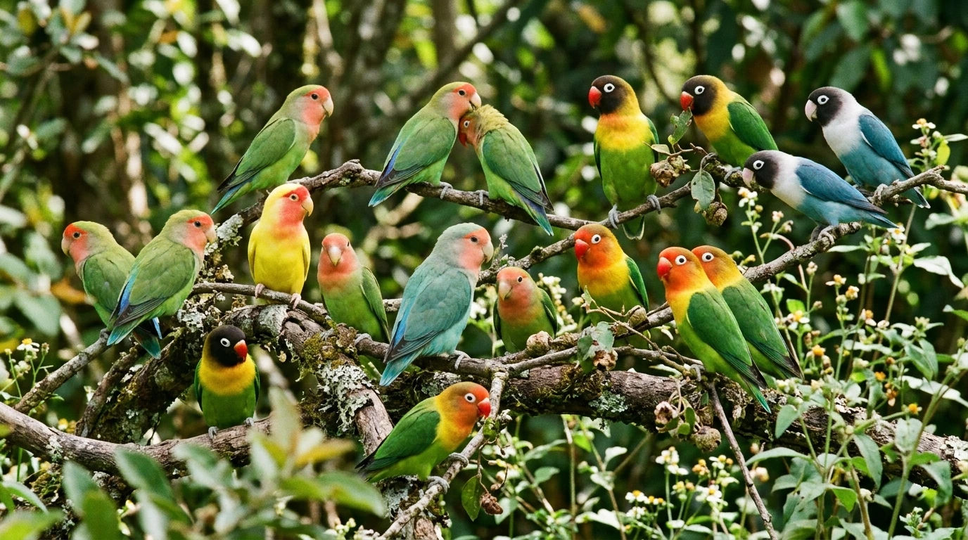 Kumpulan Lovebird populer di pasar burung